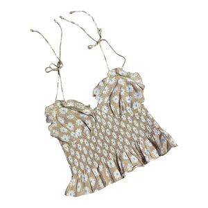 Forever 21 Floral Beige Camisole